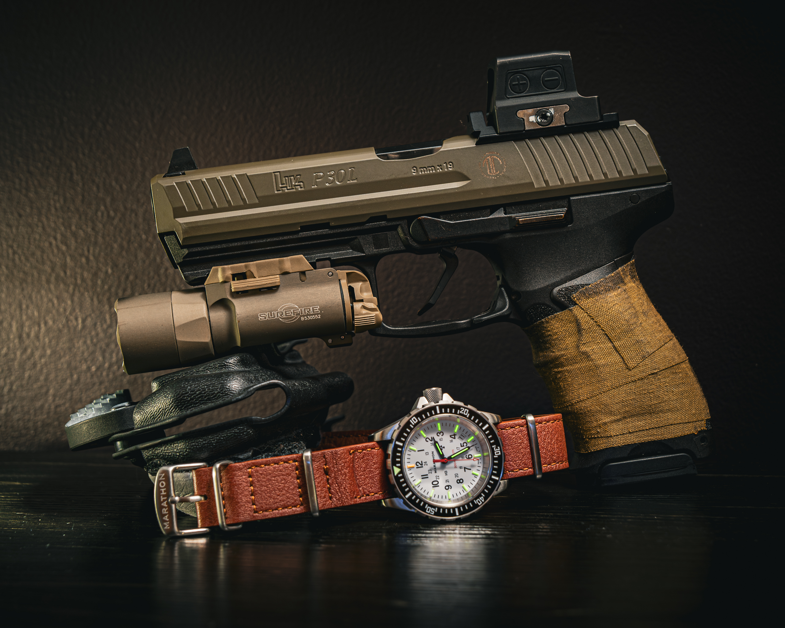 Langdon Tactical P30L - Marathon Watch - Surefire x300T - Holosun 509T